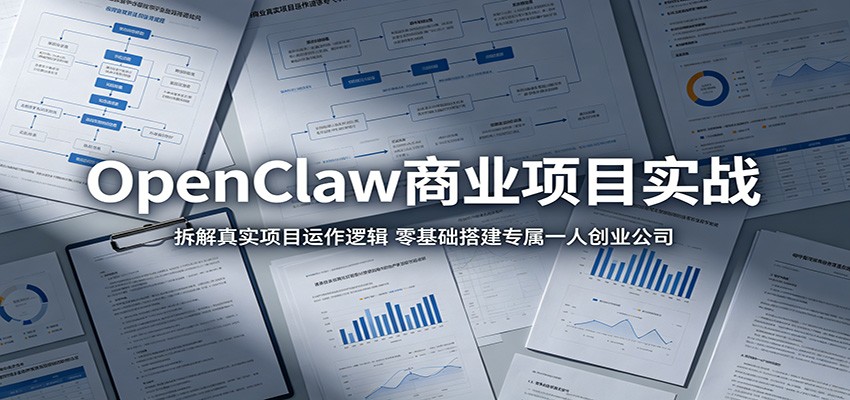 OpenClaw商业项目实战：拆解真实项目运作逻辑，零基础搭建专属一人创业公司-佳佳云创网