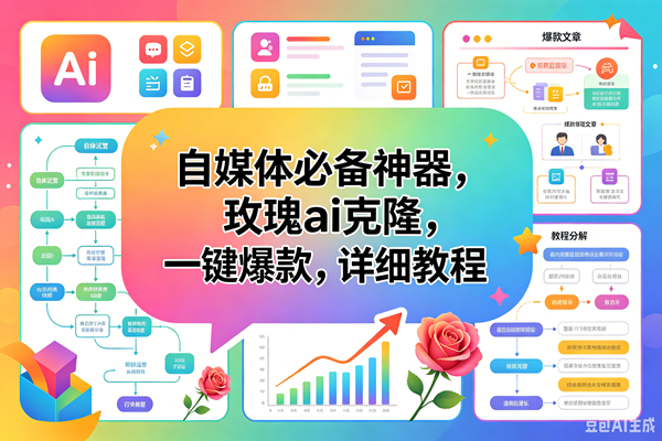 （18598期）玫瑰克隆工具，一键ai神器，爆款工具，自媒体必备，60多个功能，详细教程-佳佳云创网