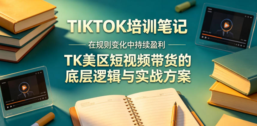 视界跨境TIKTOK4月17培训笔记，在规则变化中持续盈利，TK美区短视频带货的底层逻辑与实战方案【文档】-佳佳云创网