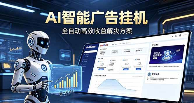 （18661期）Ai智能广告挂机 别再瞎折腾了！这个全自动挂机项目，新手当天见钱，告别频繁换项目的烦恼-佳佳云创网