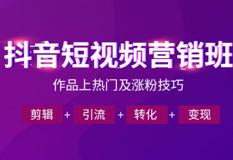 抖音短视频运营班，一门课学会作品上热门及涨粉技巧，引流转化剪辑变现（2026年5月）-佳佳云创网
