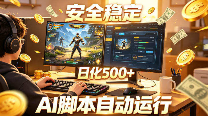 三角洲全自动挂G项目，AI脚本躺賺，日化500+，无需手动操作【揭秘】-佳佳云创网