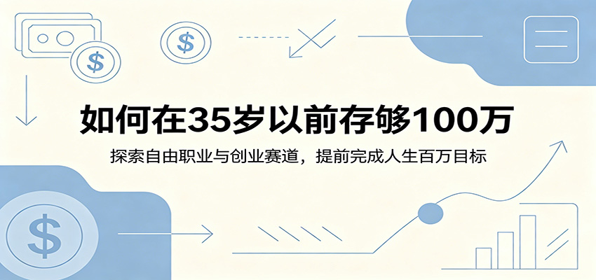 如何在35岁以前存够100万：探索自由职业与创业赛道，提前完成人生百万目标-佳佳云创网