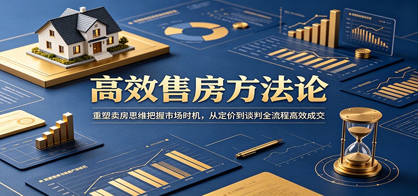 高效售房方法论：重塑卖房思维把握市场时机，从定价到谈判全流程高效成交-佳佳云创网