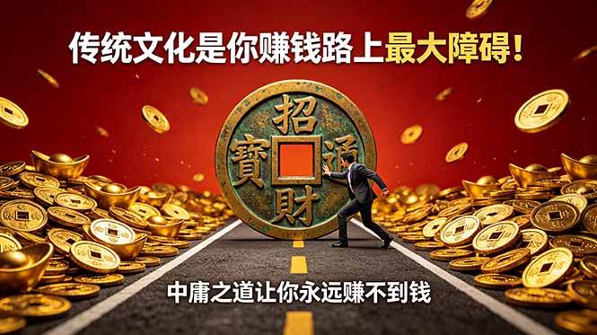 （18872期）付费文章：传统文化是你赚钱路上最大障碍！中庸之道让你永远赚不到钱-佳佳云创网