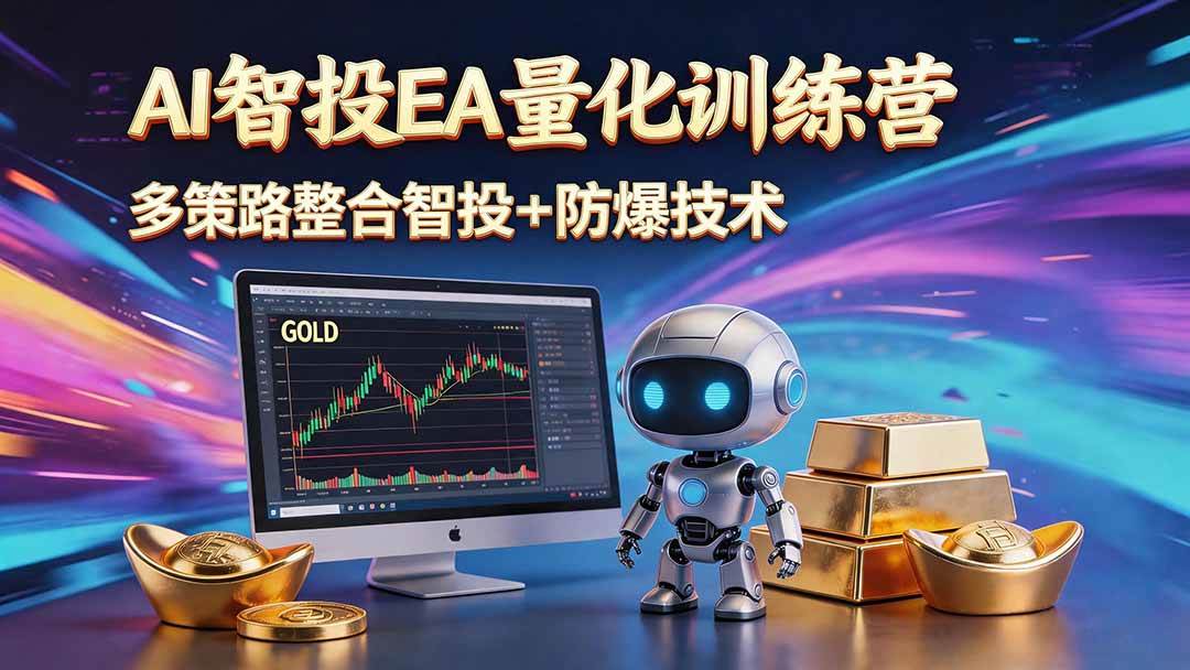 （18880期）AI智投EA量化运营技术，自动化黄金操盘技术，小白也可以轻松上手日入1000+-佳佳云创网