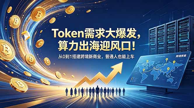 （18889期）Token需求大爆发，算力出海迎风口！从0到1搭建跨境新商业，普通人也能上车-佳佳云创网