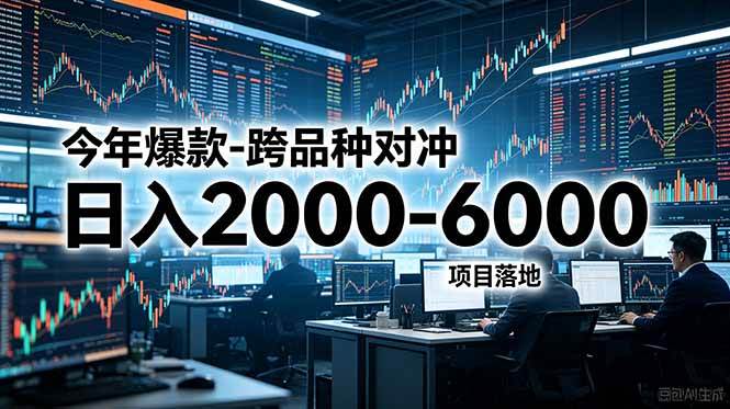 （18918期）今年爆款-跨品种对冲日入2000-6000，项目落地！-佳佳云创网