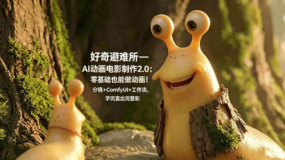 （18924期）好奇避难所—AI动画电影制作2.0：零基础也能做动画！分镜+ComfyUI+工作流，学完直出完整影片-佳佳云创网