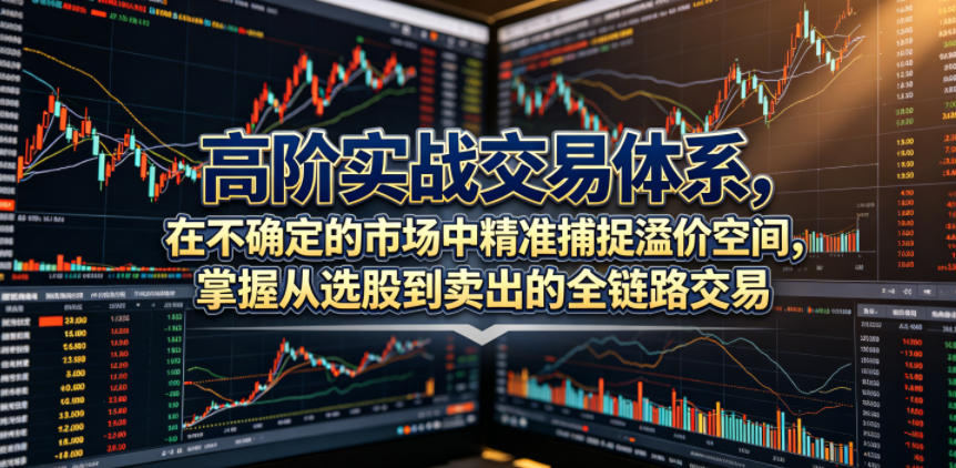 高阶实战交易体系，在不确定的市场中精准捕捉溢价空间，掌握从选股到卖出的全链路交易心法（更新6月）-佳佳云创网