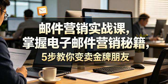 邮件营销实战课，掌握电子邮件营销秘籍，5步教你变卖金牌朋友【原创双语字幕】-佳佳云创网